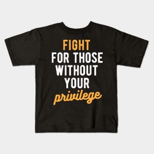 black lives matter masks Fight for those without your Privilege black ,hydro, Watercolor Kids T-Shirt